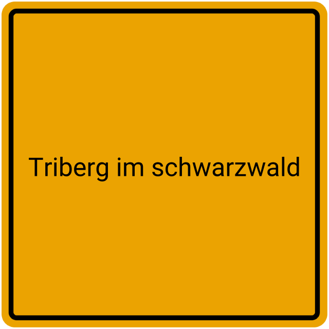 Meldebestätigung Triberg im Schwarzwald